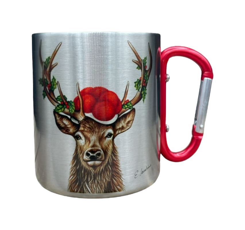 Stainless steel mug- Bollenhut Deer