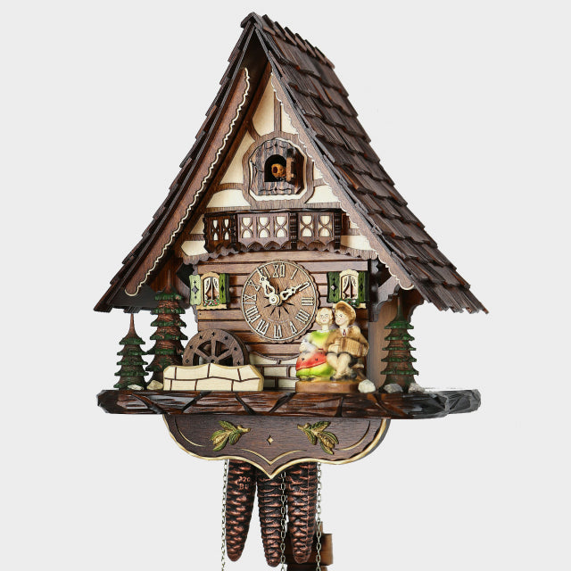 Black Forest Cuckoo Clock - Chalet Style - Besotted Couple